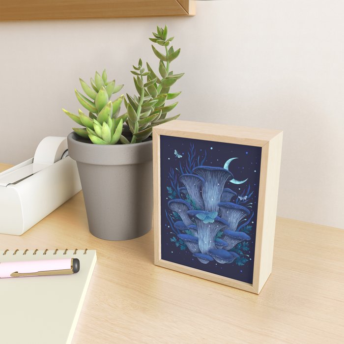 Blue Oyster Mini Art Print Gallery Image 2