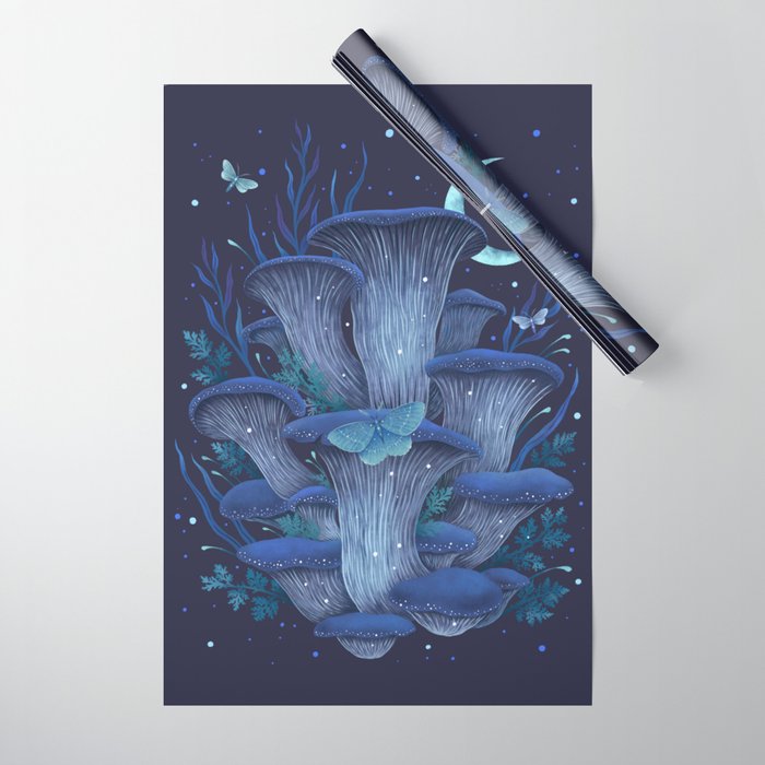 Blue Oyster Wrapping Paper Gallery Image 1