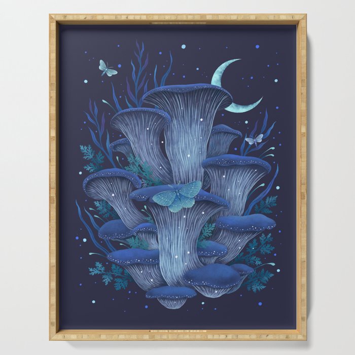 Blue Oyster Serving Tray Gallery Image 1