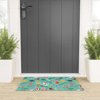 Backyard BBQ Aqua Welcome Mat Gallery Image 3