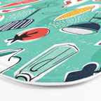 Backyard BBQ Aqua Bath Mat Gallery Image 3