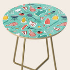 Backyard BBQ Aqua Side Table Gallery Image 2
