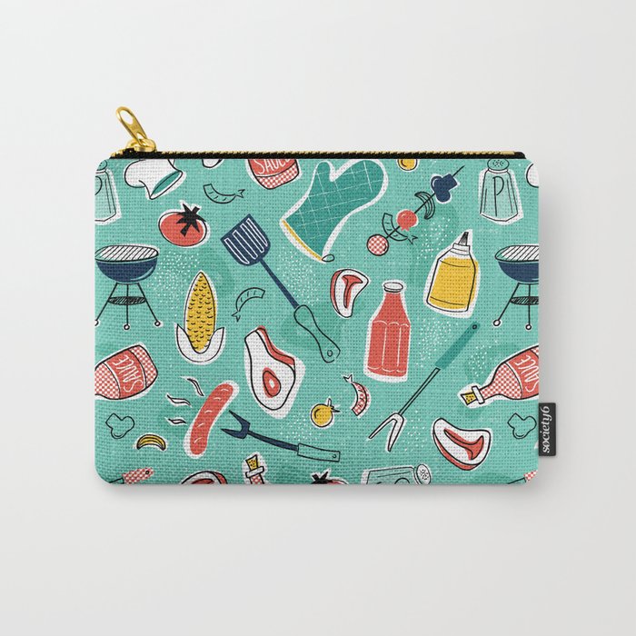 Backyard BBQ Aqua Carry All Pouch Gallery Image 1
