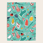 Backyard BBQ Aqua Poster Gallery Image 4