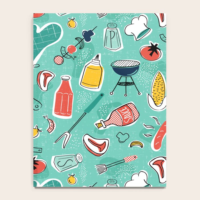 Backyard BBQ Aqua Notebook Gallery Image 4