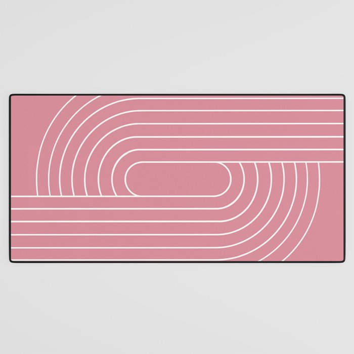 Oval Lines Abstract VI Desk Mat Gallery Image 3