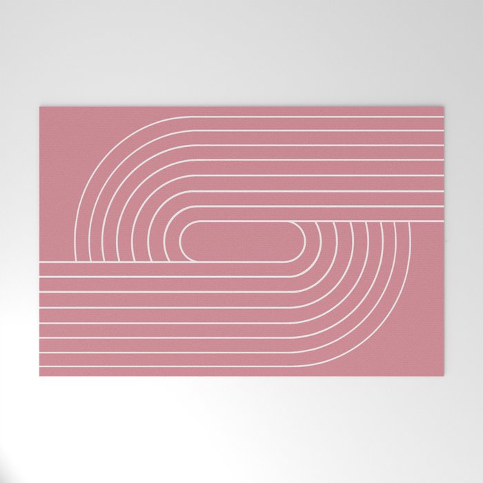 Oval Lines Abstract VI Welcome Mat Gallery Image 1