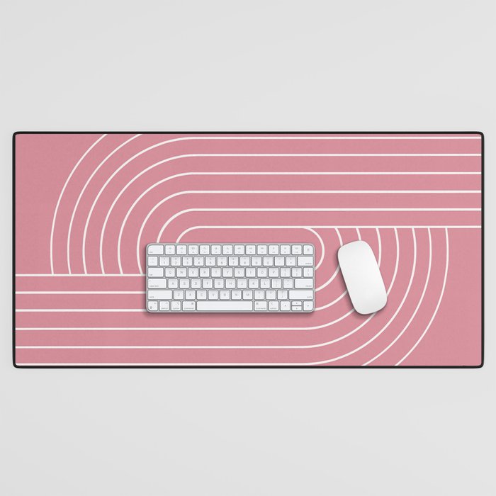 Oval Lines Abstract VI Desk Mat Gallery Image 1