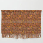Groovy Sunflower Print in Brown Wall Hanging Gallery Image 1