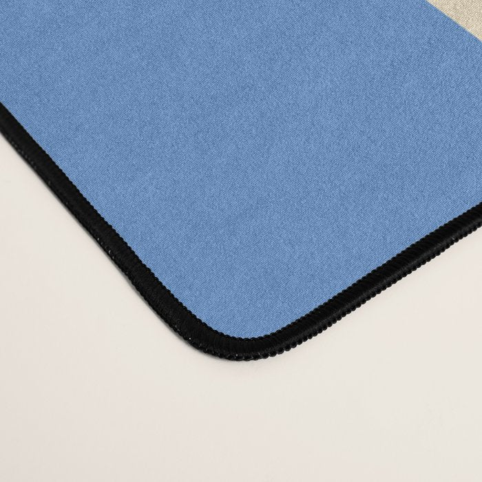 Simple Stripes Pattern - Blue Desk Mat Gallery Image 4