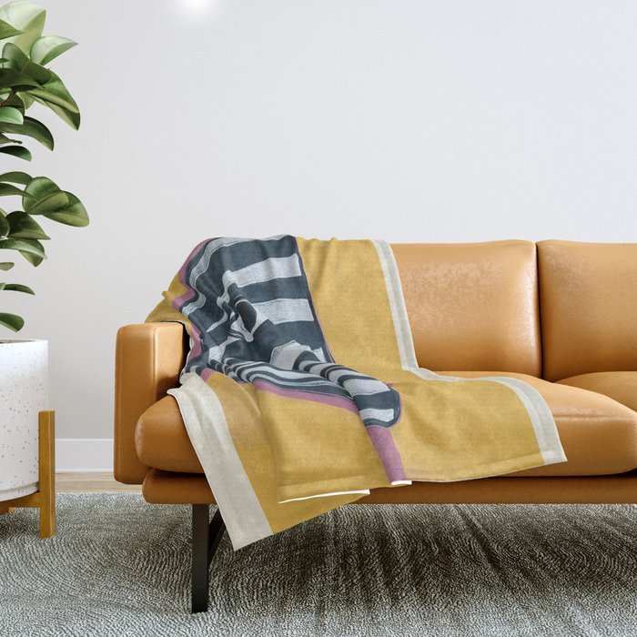 Abstract Profile Throw Blanket Gallery Image 1