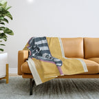 Abstract Profile Throw Blanket Gallery Image 1