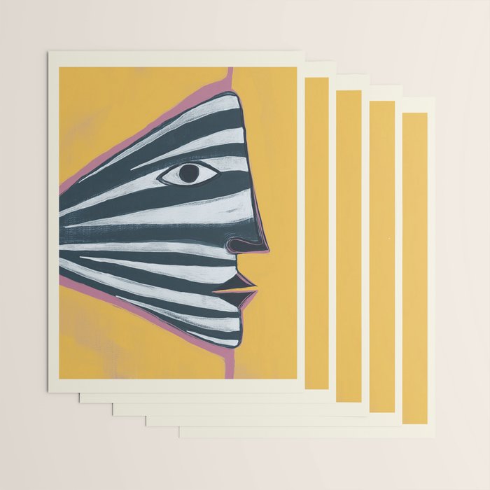 Abstract Profile Wrapping Paper Gallery Image 3