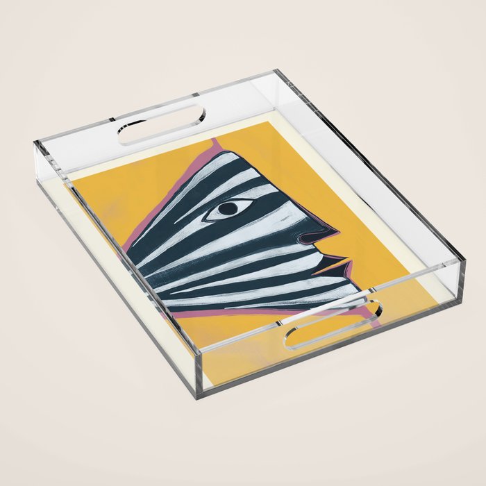 Abstract Profile Acrylic Tray Gallery Image 1
