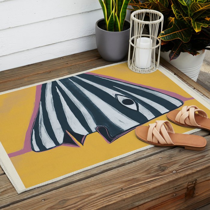 Abstract Profile Outdoor Rug Gallery Image 2