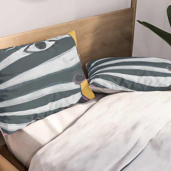 Abstract Profile Pillow Sham Gallery Image 2