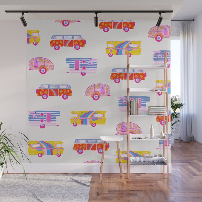 Retro Roadtrip - Candy Palette Wall Mural Gallery Image 1