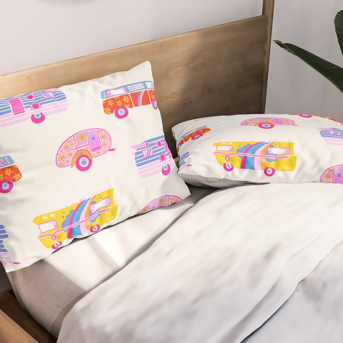 Retro Roadtrip - Candy Palette Pillow Sham Gallery Image 2