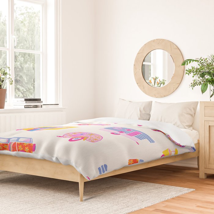Retro Roadtrip - Candy Palette Duvet Cover Gallery Image 2