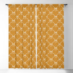 Bows & Ribbons Pattern XVIII Orange Window Curtain Gallery Image 5