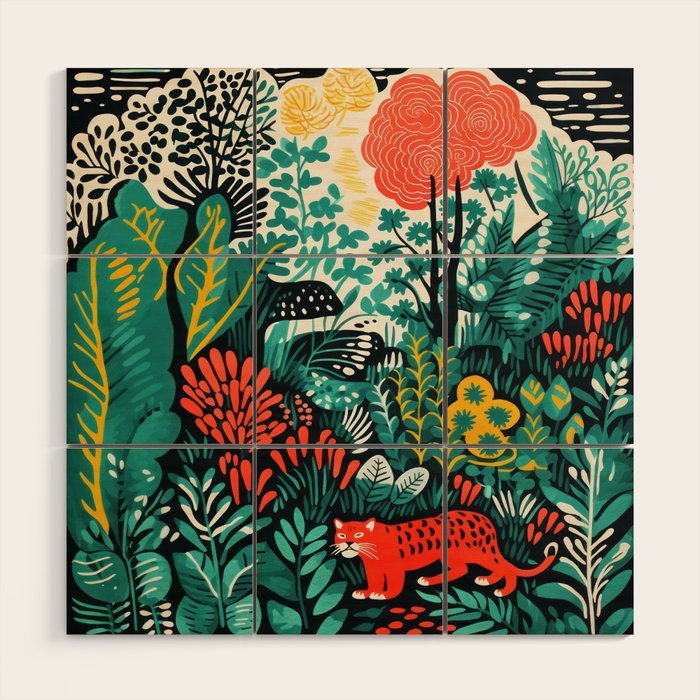Tiger And His Utopia Wood Wall Art Gallery Image 1