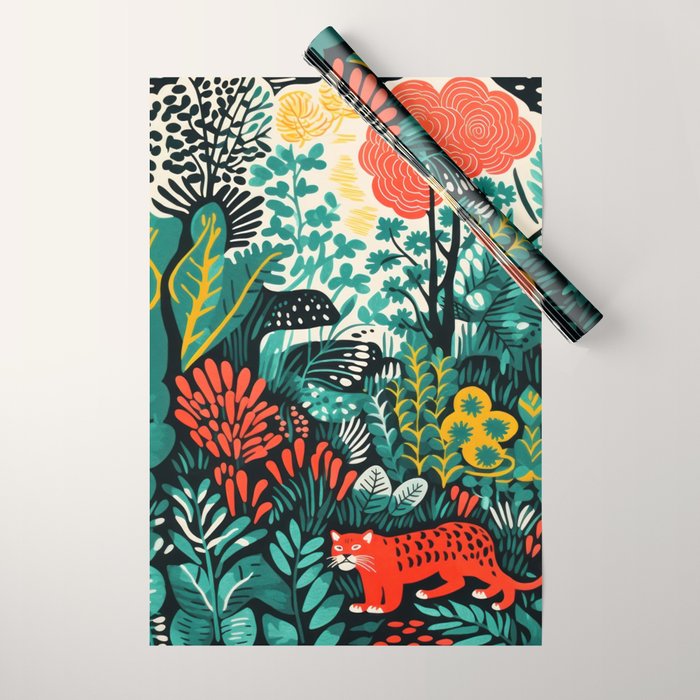 Tiger And His Utopia Wrapping Paper Gallery Image 1