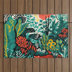 Tiger And His Utopia Outdoor Rug Gallery Image 1