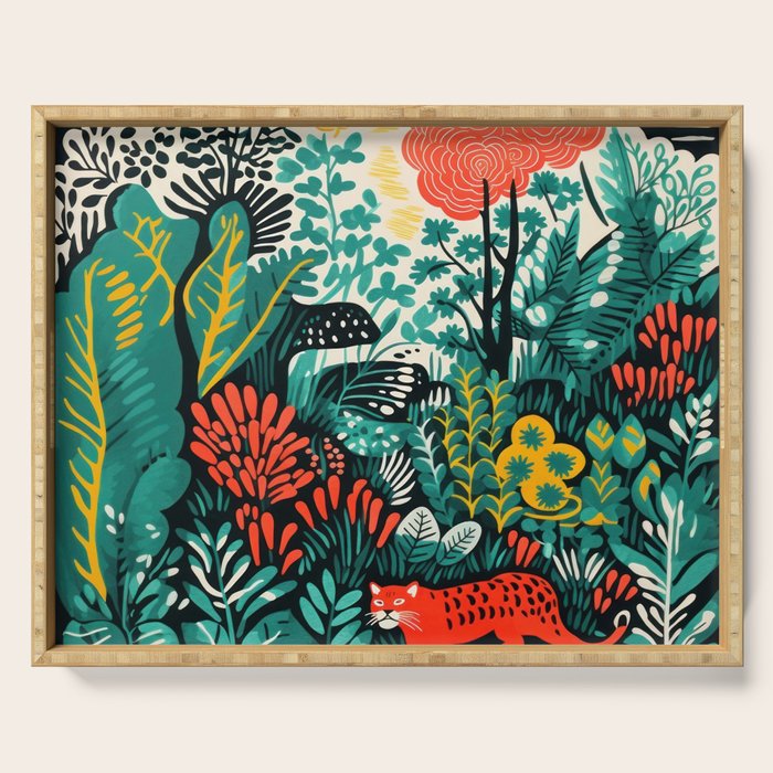 Tiger And His Utopia Serving Tray Gallery Image 1