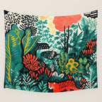 Tiger And His Utopia Wall Tapestry Gallery Image 4