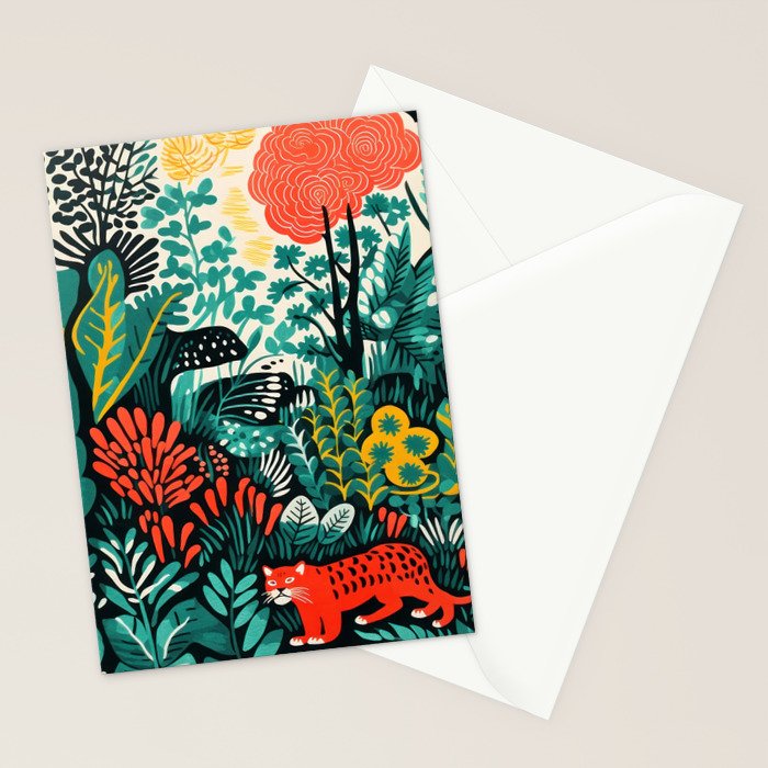 Tiger And His Utopia Stationery Card Gallery Image 2