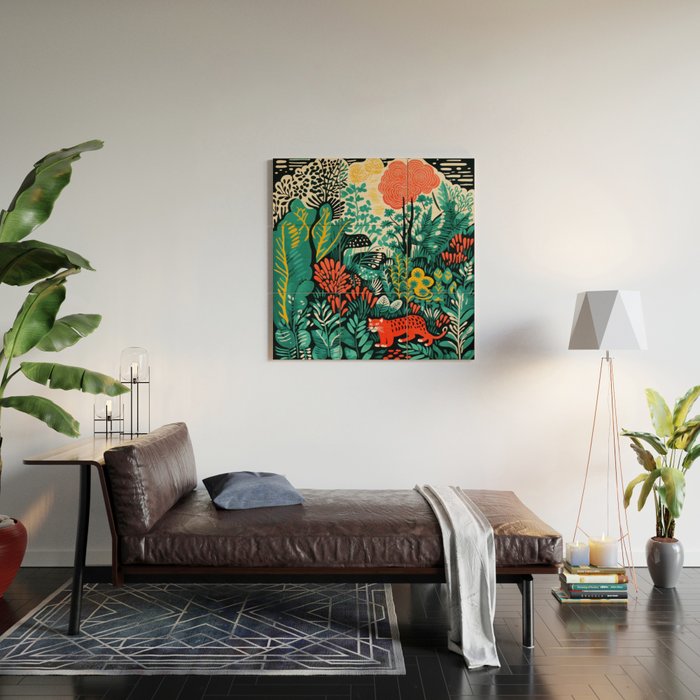 Tiger And His Utopia Wood Wall Art Gallery Image 2