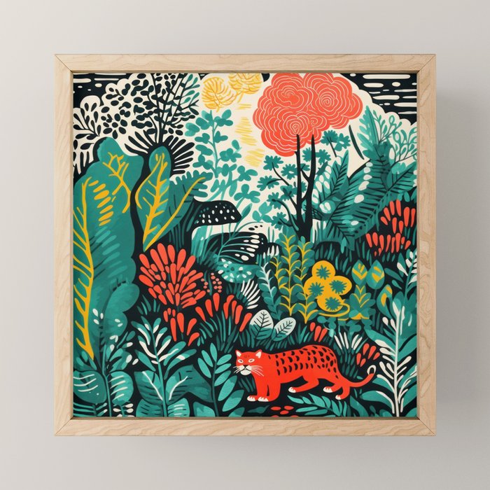 Tiger And His Utopia Mini Art Print Gallery Image 1