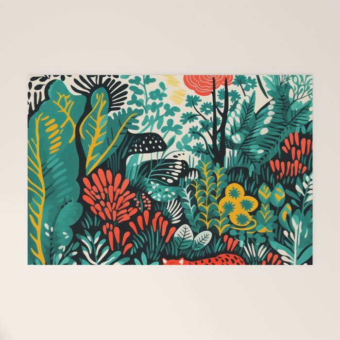 Tiger And His Utopia Welcome Mat Gallery Image 1