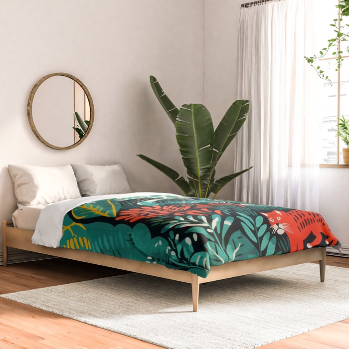 Tiger And His Utopia Comforter Gallery Image 2
