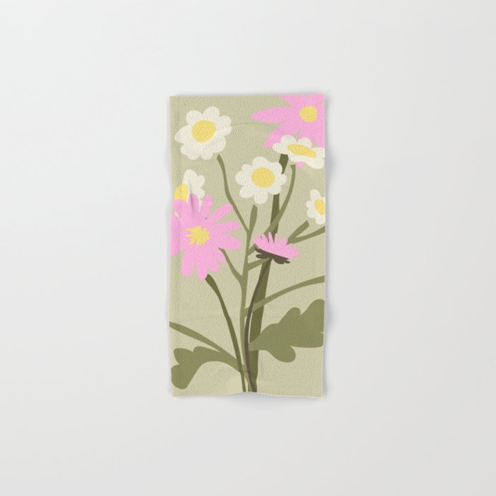 Flower Market, Rome, Pastel floral art Bath Towel Gallery Image 1
