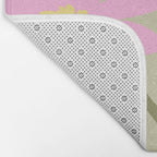 Flower Market, Rome, Pastel floral art Bath Mat Gallery Image 2
