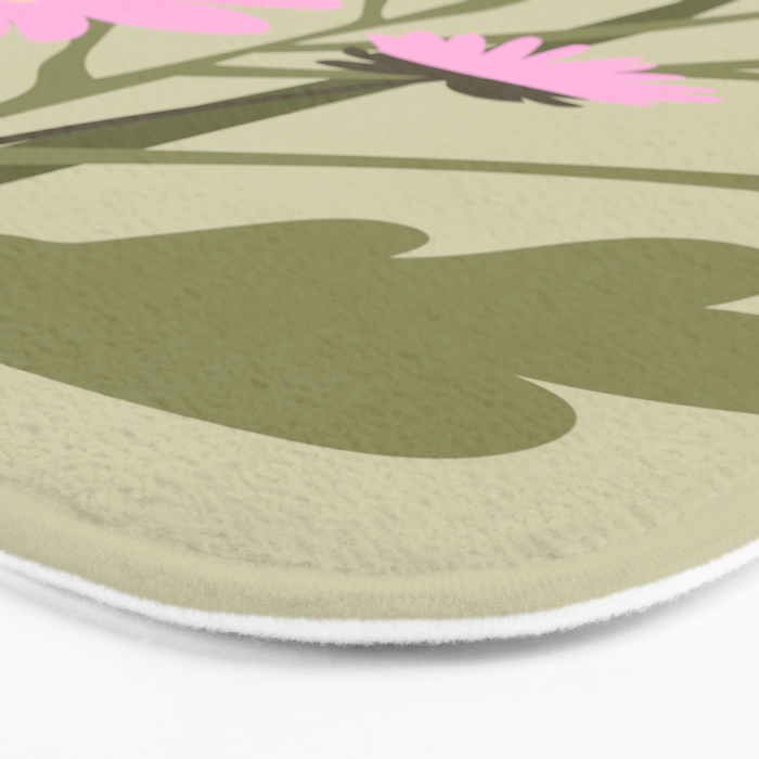 Flower Market, Rome, Pastel floral art Bath Mat Gallery Image 3