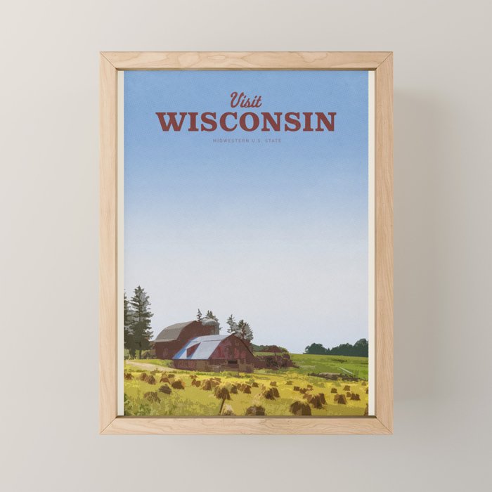 Visit Wisconsin Mini Art Print Gallery Image 1