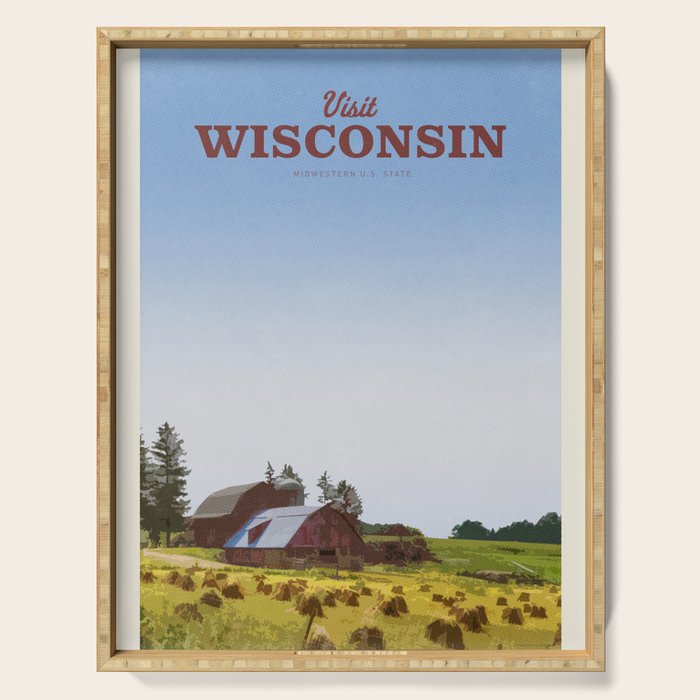 Visit Wisconsin Serving Tray Gallery Image 1