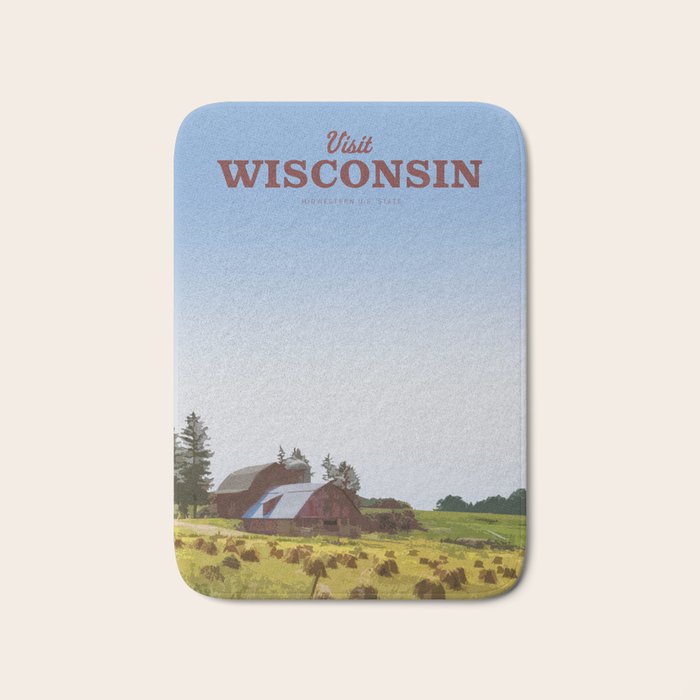 Visit Wisconsin Bath Mat Gallery Image 1