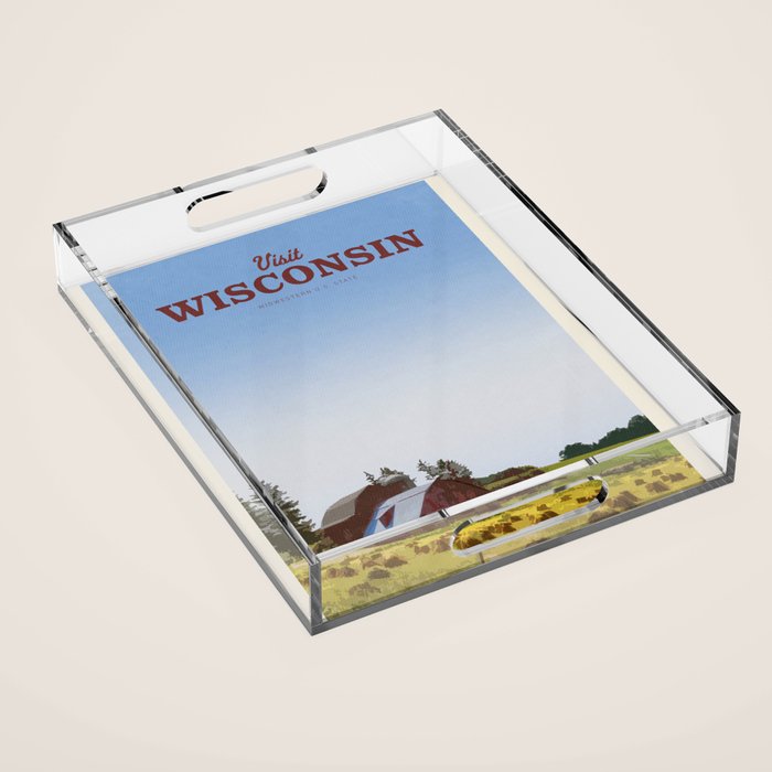 Visit Wisconsin Acrylic Tray Gallery Image 1