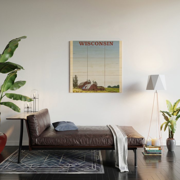Visit Wisconsin Wood Wall Art Gallery Image 2