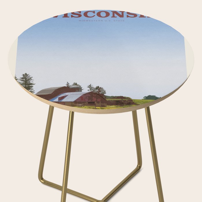 Visit Wisconsin Side Table Gallery Image 2