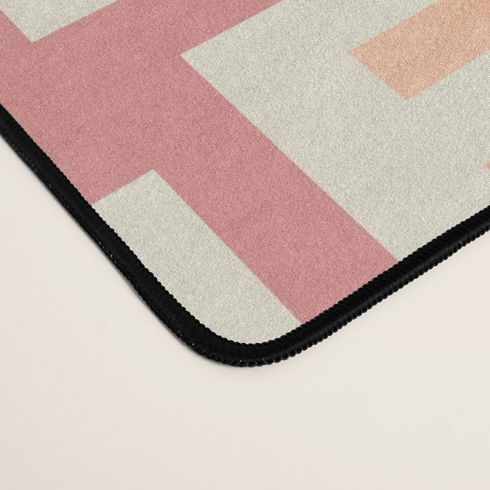 Playful geometric stripes C Desk Mat Gallery Image 4