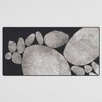 Balancing / Gray on Black Desk Mat Gallery Image 3