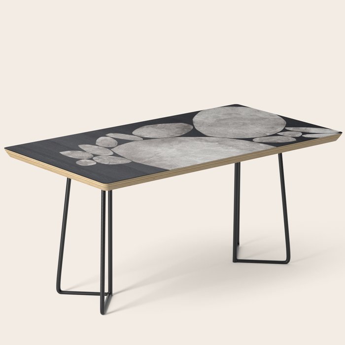 Balancing / Gray on Black Coffee Table Gallery Image 1