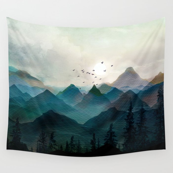 Mountain Sunrise II Wall Tapestry Gallery Image 4