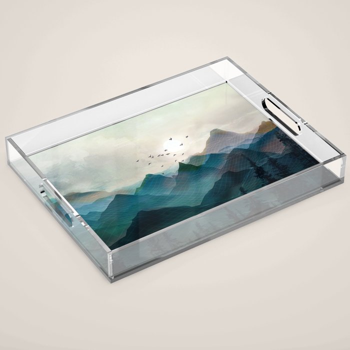 Mountain Sunrise II Acrylic Tray Gallery Image 1