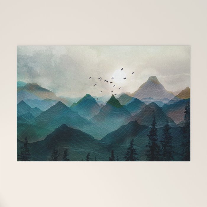 Mountain Sunrise II Welcome Mat Gallery Image 1