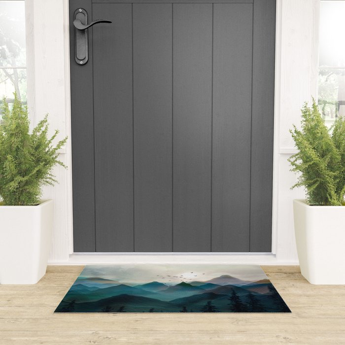 Mountain Sunrise II Welcome Mat Gallery Image 3